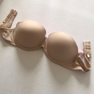 Victoria secret Tan 34B strapless bra w/ padding